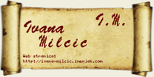 Ivana Milčić vizit kartica